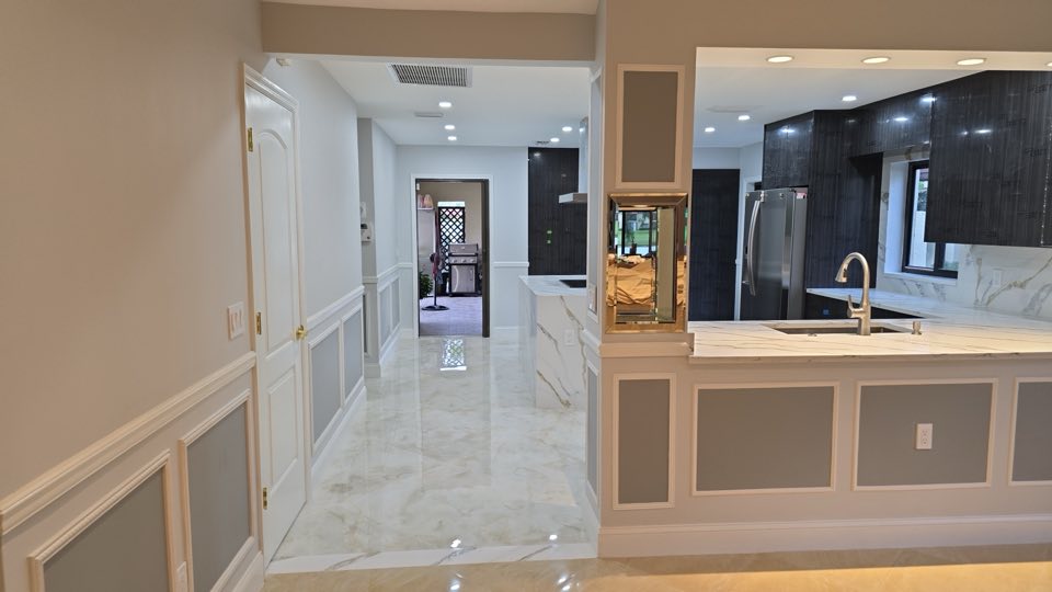 Open-plan finish work by Innovate Contractor
