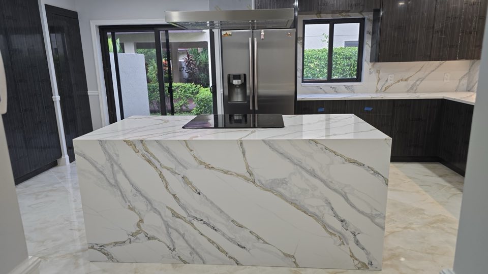 Waterfall island by Innovate Contractor